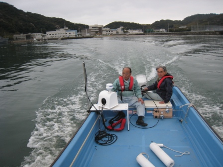 テスト航行海上